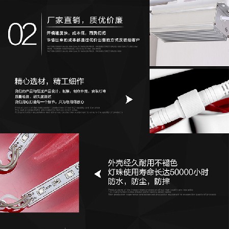 扁燈籠三連串帶須亞克力發(fā)光中國(guó)結(jié)燈道路裝飾防水景觀路燈中山